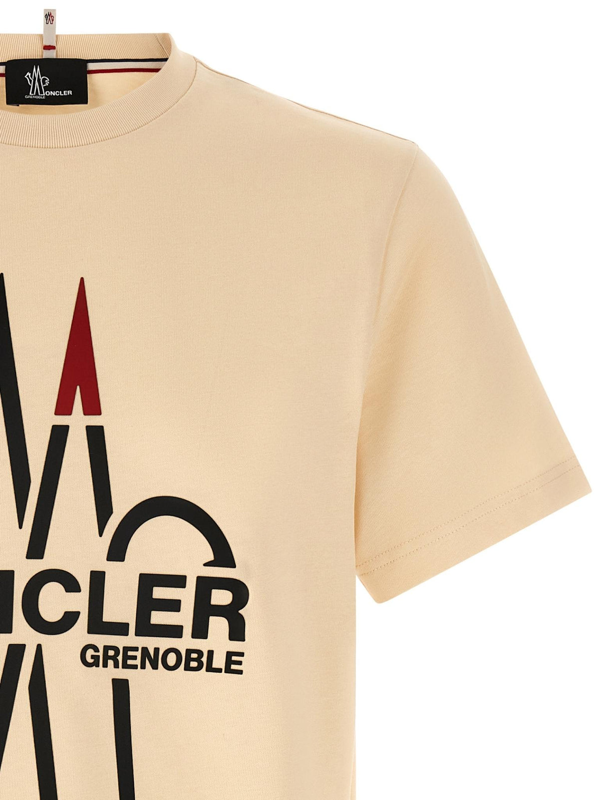 Moncler Black Short Sleeve T-Shirt for Men