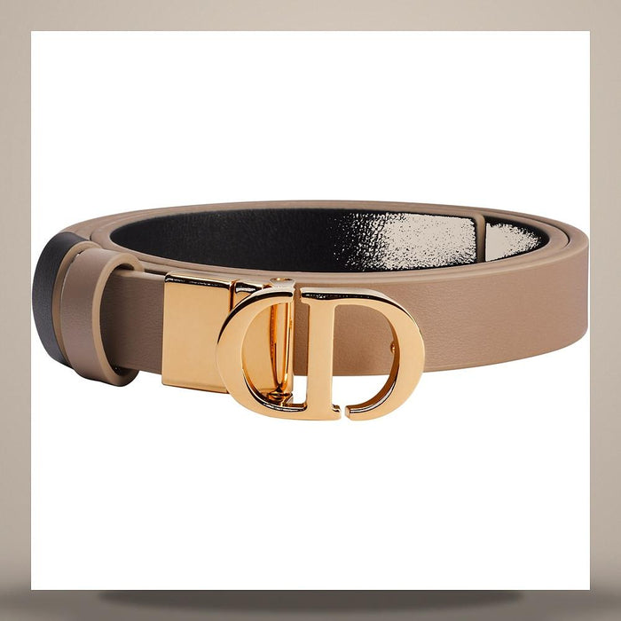 DIOR Reversible Belt Hazel Black Smooth Calfskin 20mm