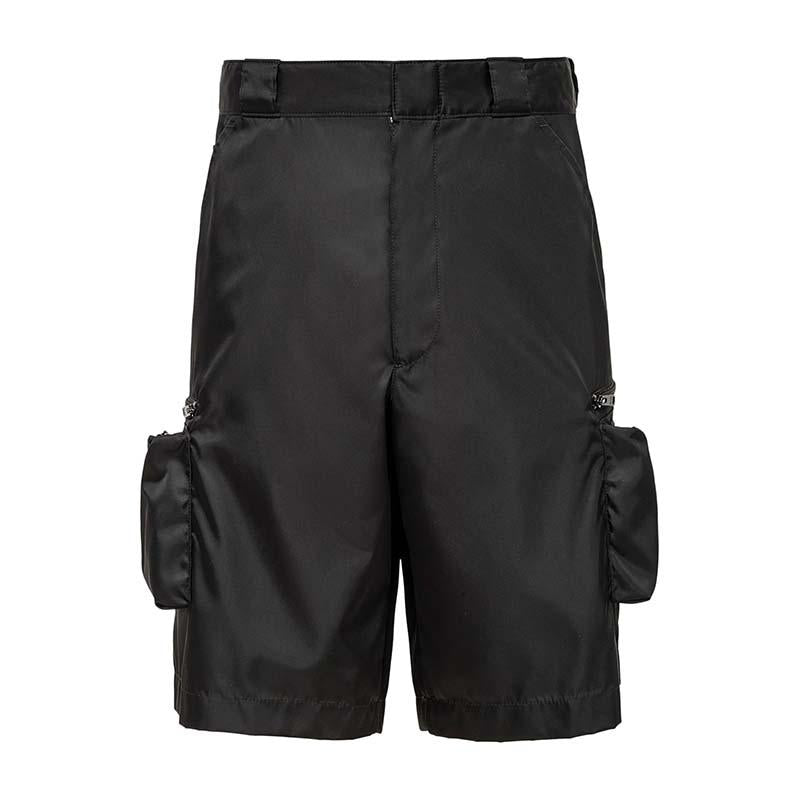 PRADA Re-Nylon Pocket Black Shorts