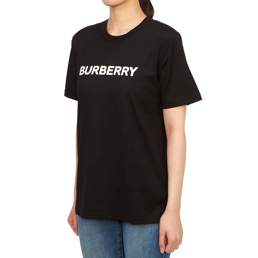 BURBERRY Black Cotton Short Sleeve T-Shirt Women’s MARGOT