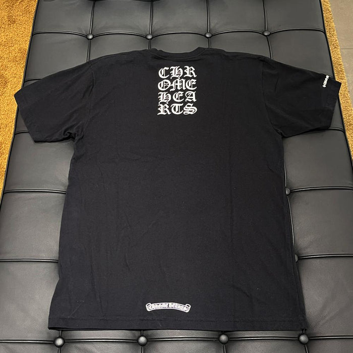 Chrome Hearts Gothic Back Logo Pocket Short Sleeve T-Shirt Black