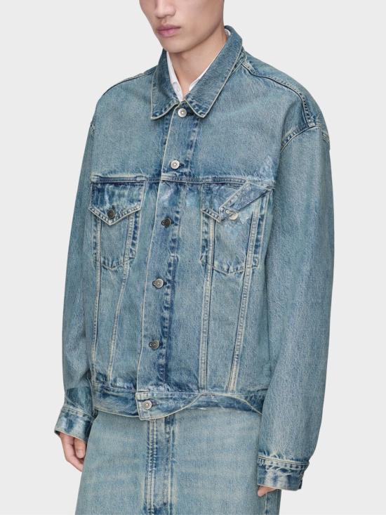 Maison Margiela Blue Denim Jacket Men’s Classic Trucker Style