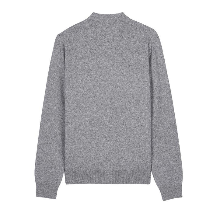 Comme des Garcons Unisex White Heart Patch Knit Cardigan AX N066 051 GREY
