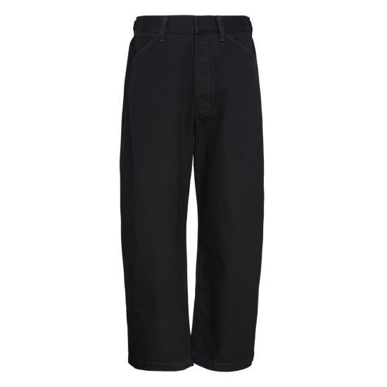 Lemaire Straight Pants Black Classic Trousers for Men