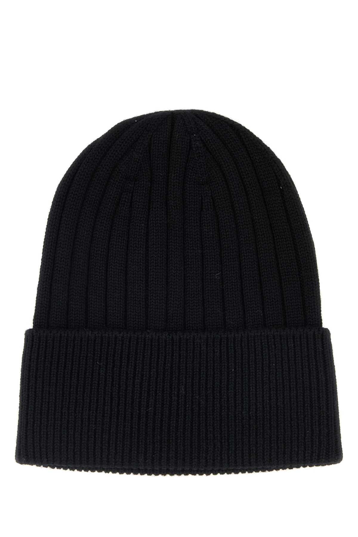 GUCCI Black Wool Beanie Hat for Men