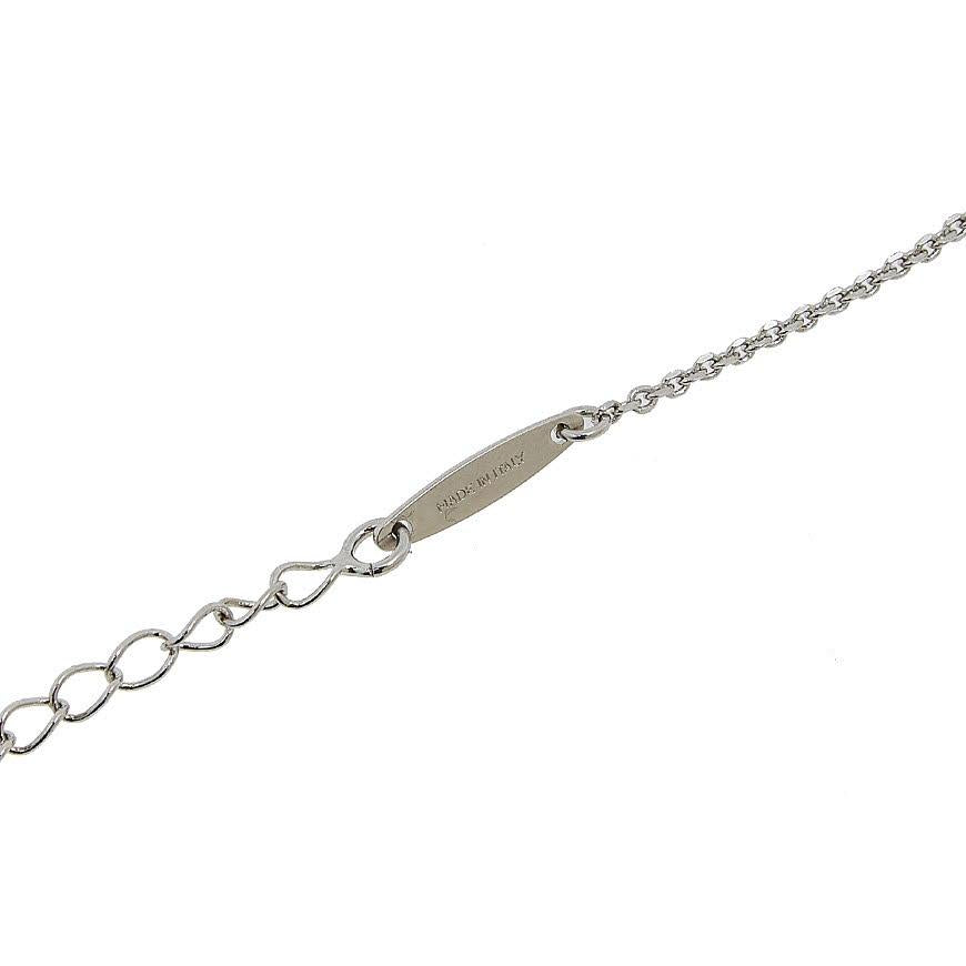 Ferragamo Women’s Crystal Gancini Pendant Necklace Silver Tone 0696655