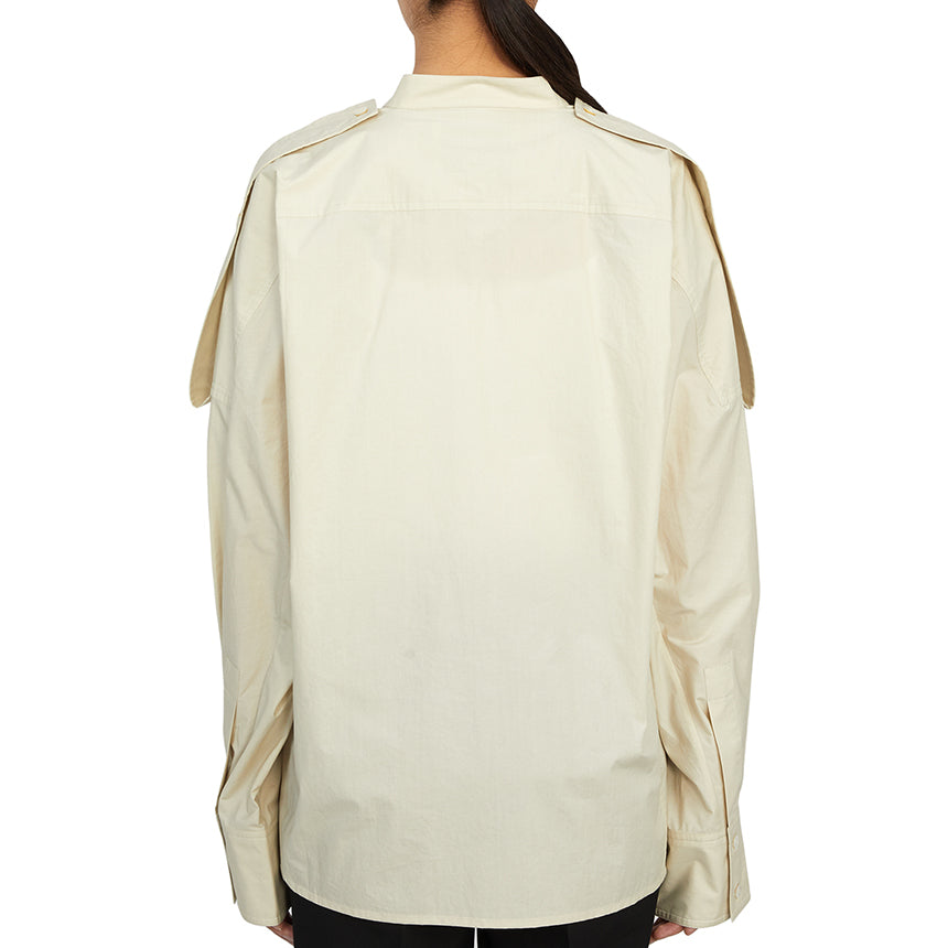 STUDIO NICHOLSON Neptune Poplin Women’s Shirt NEPTUNE SNW 1109 DOVE
