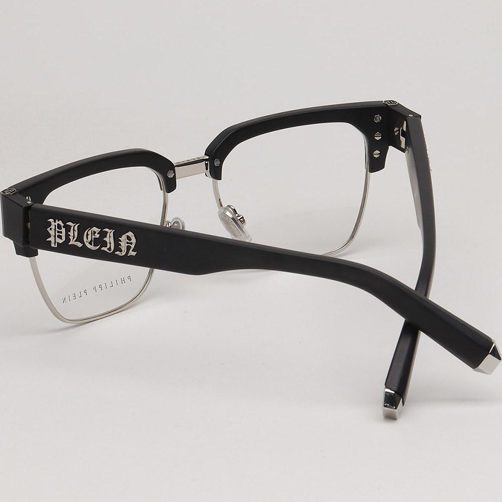 Philipp Plein Unisex Acetate Semi-Rim Eyeglass Frames Daily Wear VPP113 0579