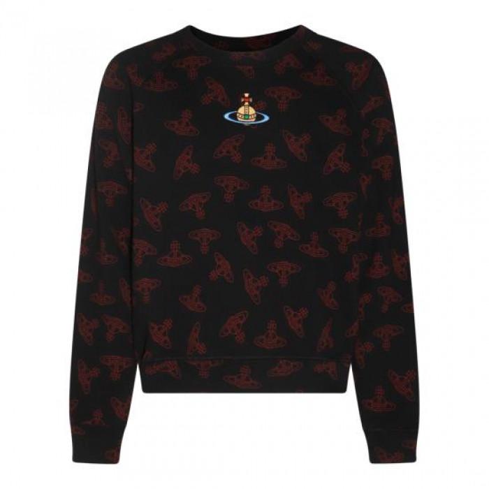 Vivienne Westwood Raglan Sweatshirt Pullover Black Cotton