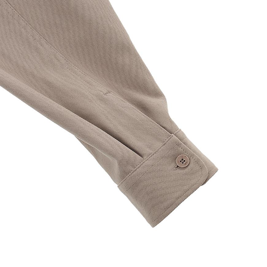 AMI Men's Oversized Shirt with Embroidered Logo Long Sleeve