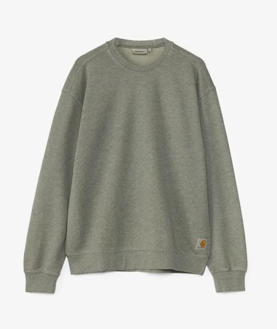 CARHARTT WIP Long-Sleeve Swea I034497 3TYGD SHADY GREEN HEATHER GARMENT DYED DOM