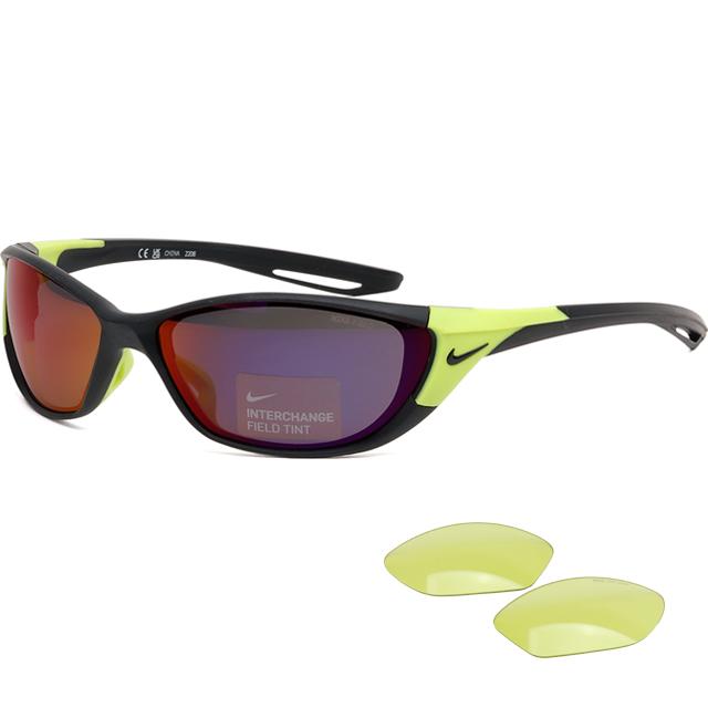 Nike John E Sunglasses with Replacement Lenses for Day/Night Running DZ7357 011