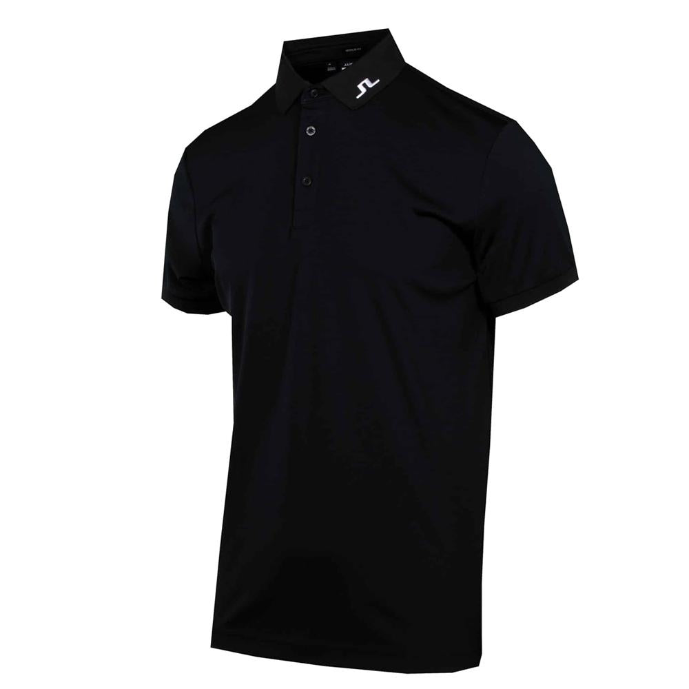J LINDEBERG KV Logo Regular Fit Polo T-Shirt Black