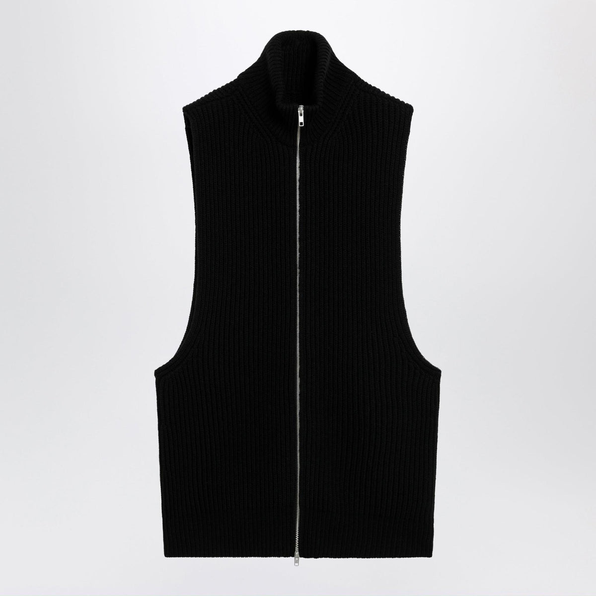 Maison Margiela Black Wool Knit Tank Top Vest