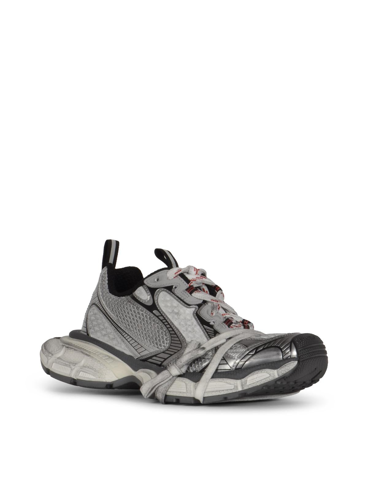 BALENCIAGA White Leather Low-Top Sneakers