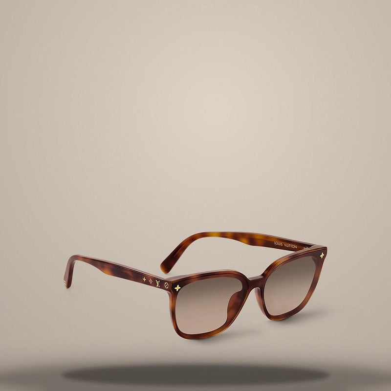Louis Vuitton Light Tortoise Rectangular My Monogram Fame Sunglasses Z2500U