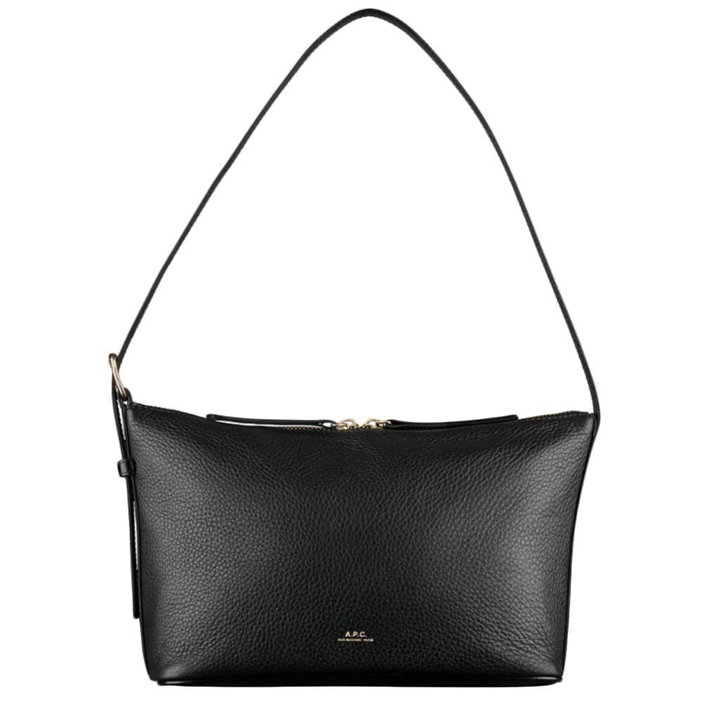 A.P.C. Black Vera Sac Leather Shoulder Bag F61974 LZZ