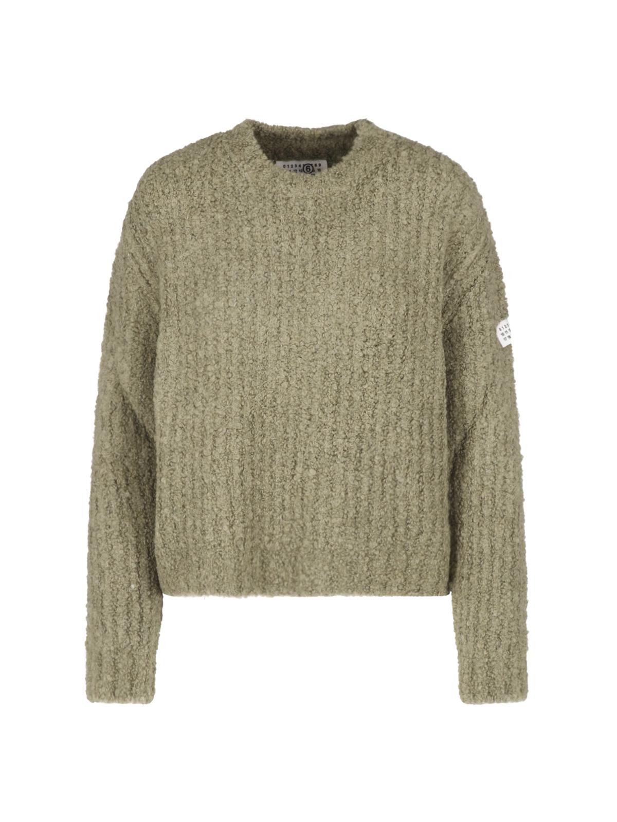 Maison Margiela Wool Blend Crewneck Knit Sweater