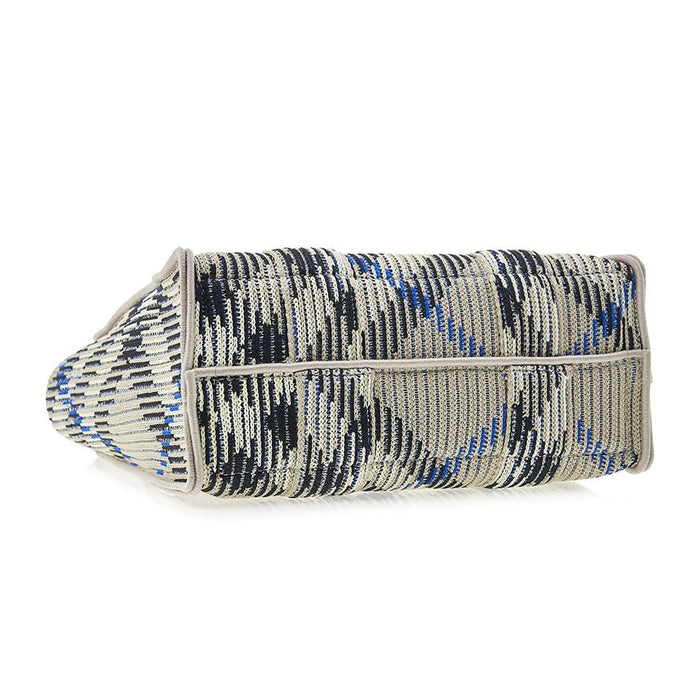 BURBERRY Mini Check Knit Tote Bag for Women