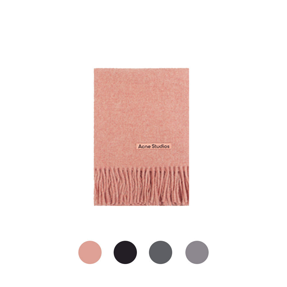 Acne Studios Narrow Heavy Wool Fringe Scarf 45x200 CA0210