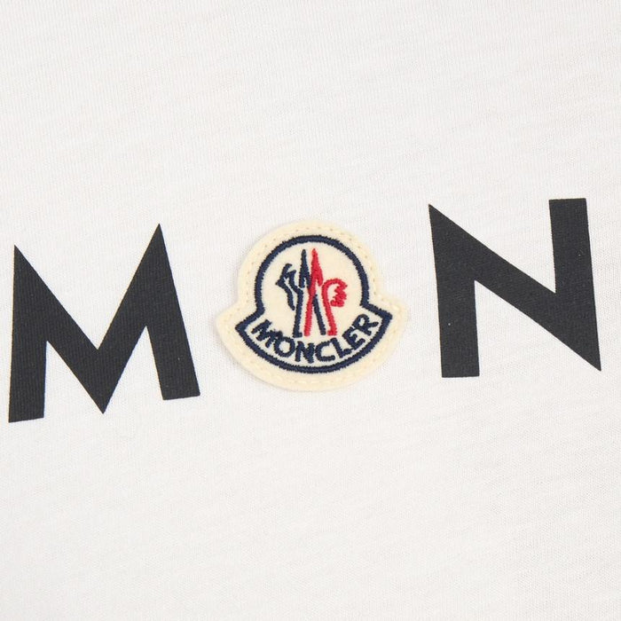 Moncler Men’s Short Sleeve T-Shirt White Cotton