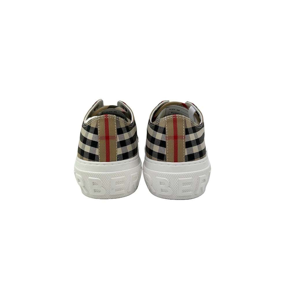 BURBERRY Vintage Check Cotton Men's Low-Top Sneakers 8049745
