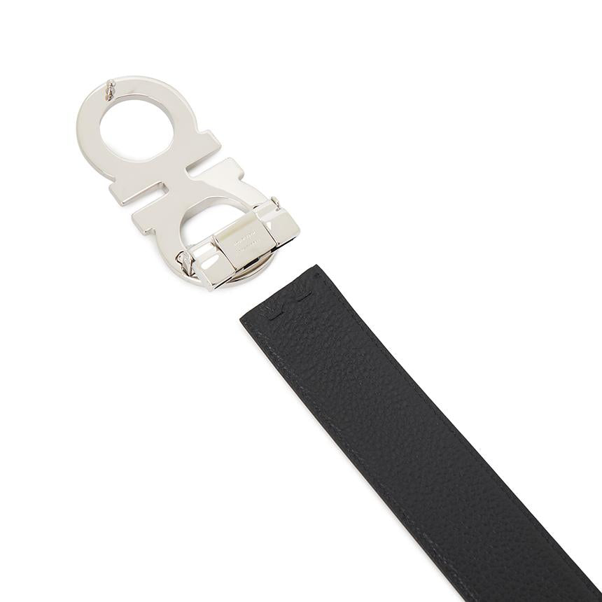 Ferragamo Gancini Men’s Reversible Leather Belt Pre-Cut 0270 018 0780244