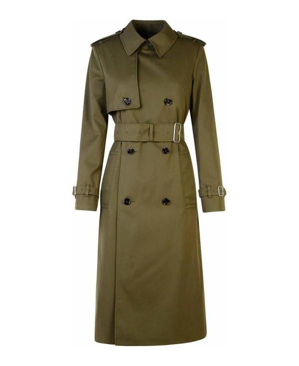 BURBERRY Long Cotton-Blend Trench Coat