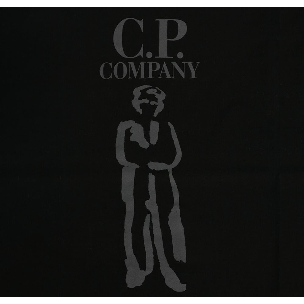 CP Company Mercerized Cotton Short Sleeve T-Shirt Black Men