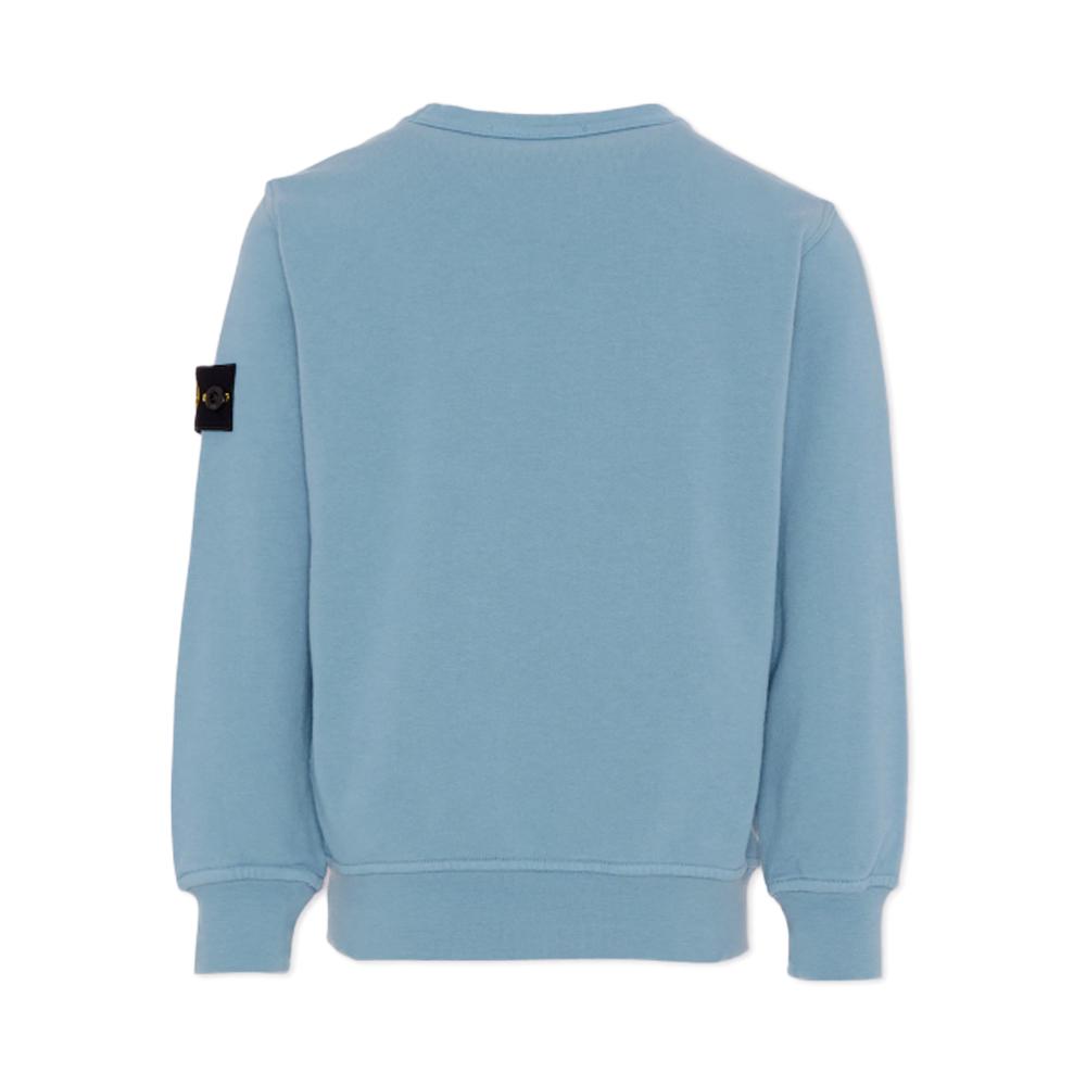 STONE ISLAND Women Kids Logo Patch Sweatshirt Powder Blue 6100005 S0040 V004A