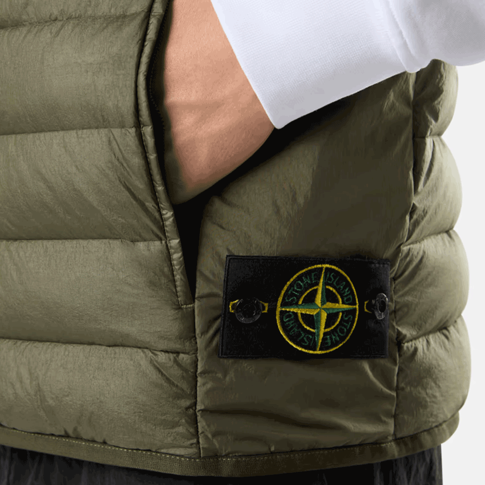STONE ISLAND Woven Chambers Down TC Padded Vest 8115G0724 V0059