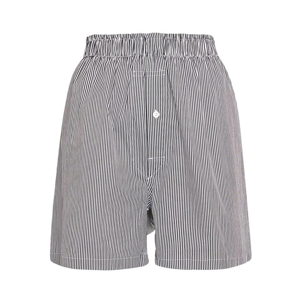 Maison Margiela Back Stitch Logo Black Gray Women’s Short Pants