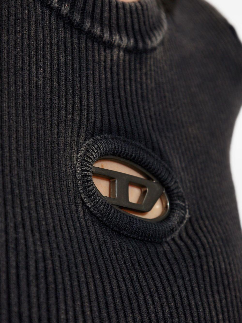 DIESEL Black Short Sleeve Cotton T-Shirt