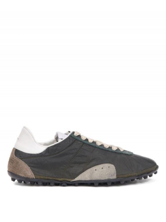 Maison Margiela Sprinter Leather Low-Top Sneakers White/Grey