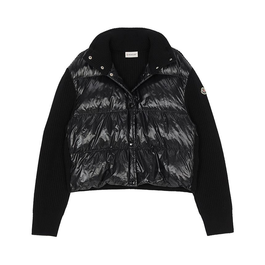 Moncler Women’s Padded Knit Cardigan Black