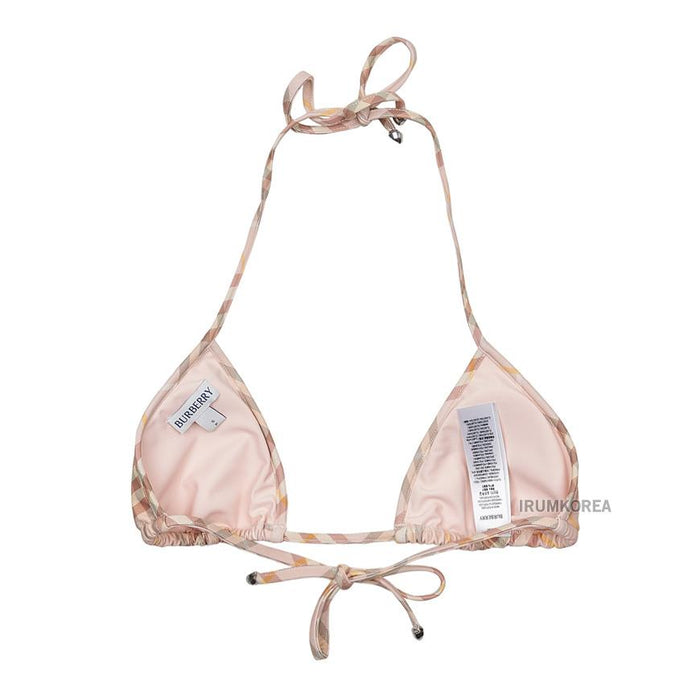 BURBERRY Check Print Bikini Top Women's Swimwear