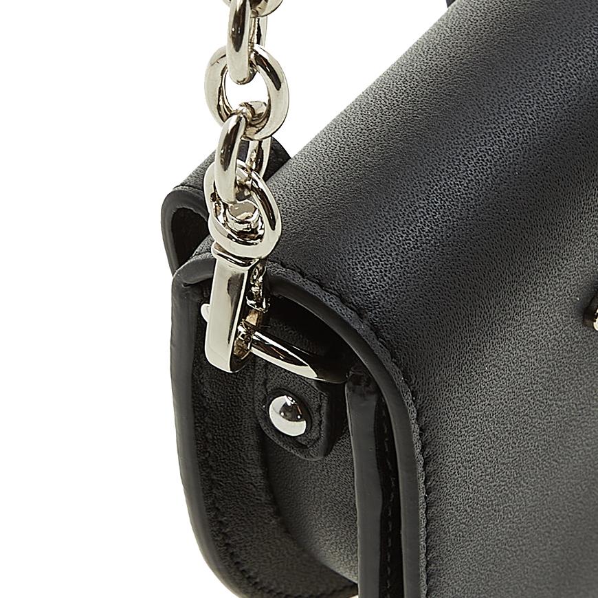 Vivienne Westwood Smooth Leather Nano Saddle Crossbody Bag Black