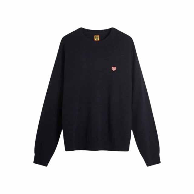 Humanmade Heart Badge Knit Sweater Navy HM28 CS047
