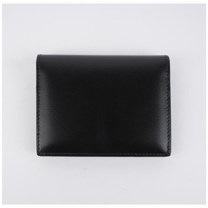 CELINE Shiny Calfskin Bifold Card Holder Black