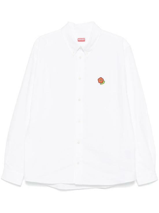 KENZO Pop Oxford Long Sleeve Shirt FF5 5CH410 9LO 01