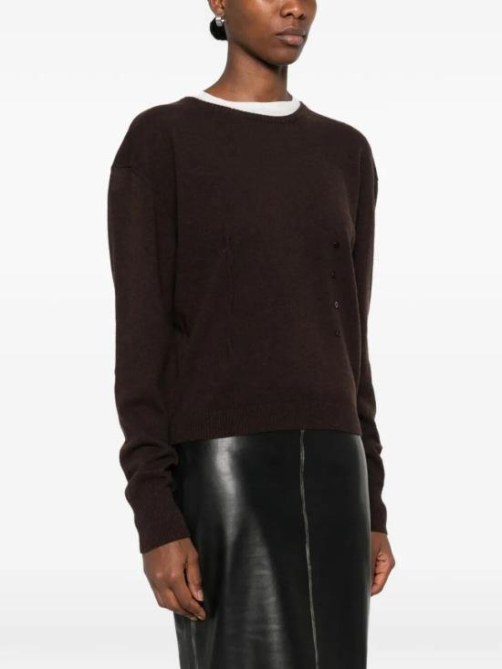 Paloma Wool Brown Clor Knit Round Neck Sweater VJ0101323