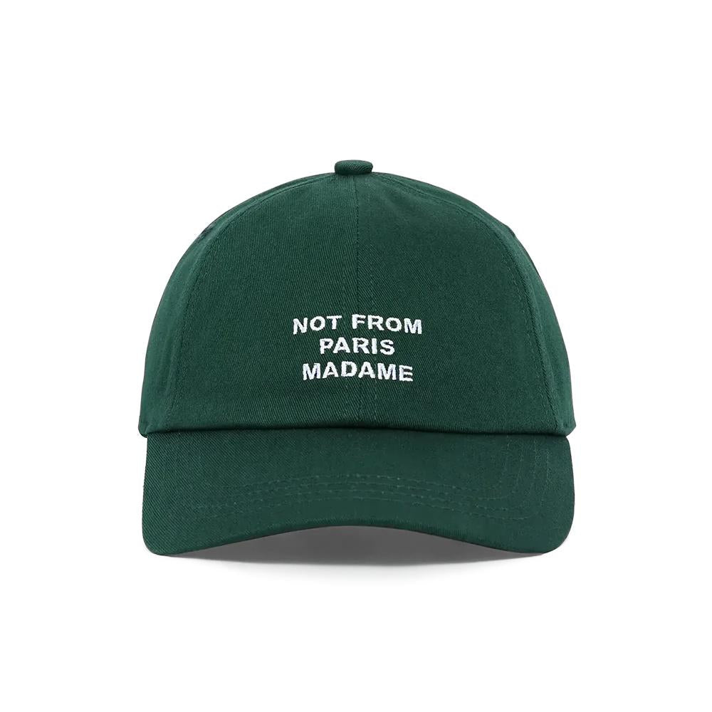 DROLE DE MONSIEUR Green Cotton Baseball Cap PERMCP151CO138DGN DGN