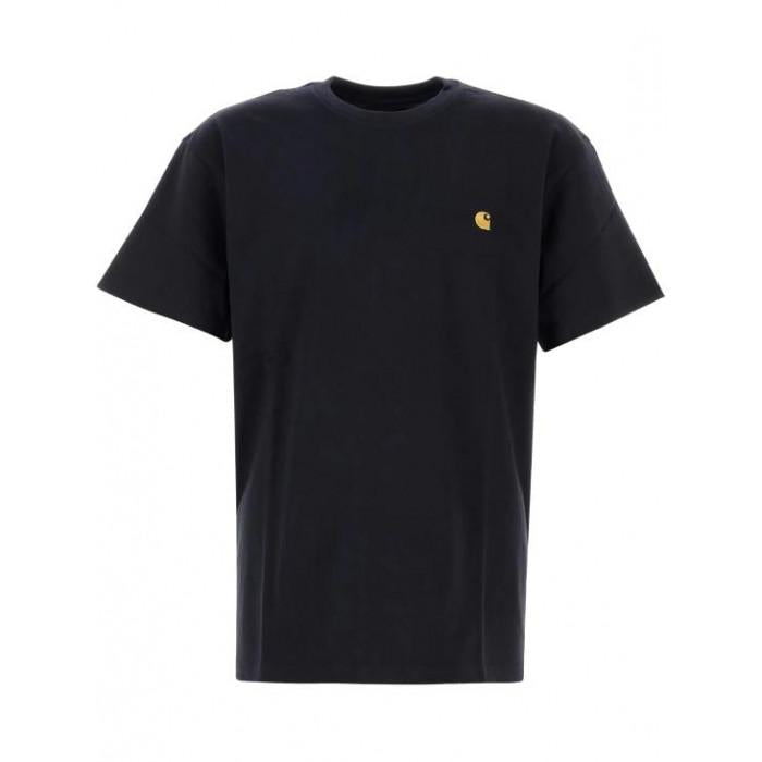 CARHARTT WIP Chase Short Sleeve T-Shirt Black Cotton Men