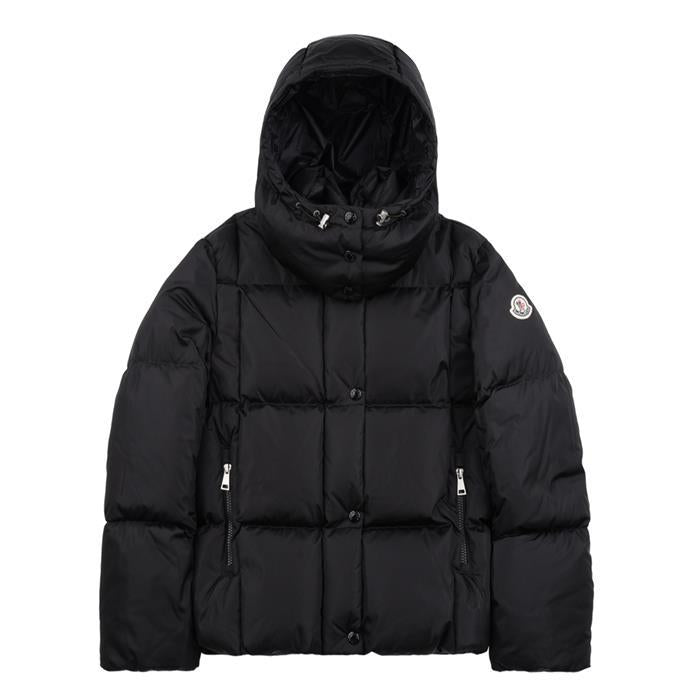Moncler Hooded Short Down Jacket Black