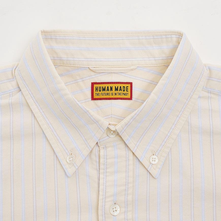 Humanmade Men’s Striped Oxford Long Sleeve Shirt HM31SH030 YELLOW
