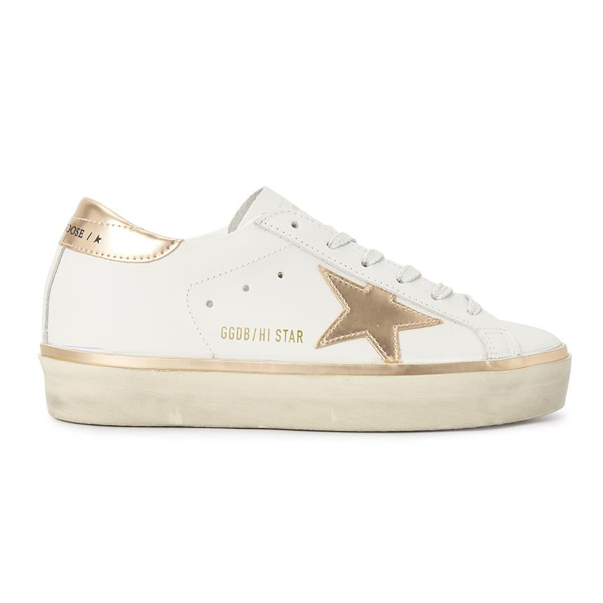 GOLDEN GOOSE Hi Star Leather Low-Top Sneakers for Women GWF00118 F008128 10961