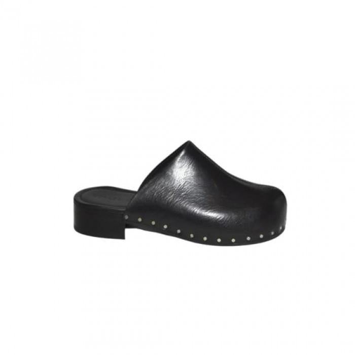 OUR LEGACY Black Supple Cowhide Naoto Clog Sandals A2257 NCB