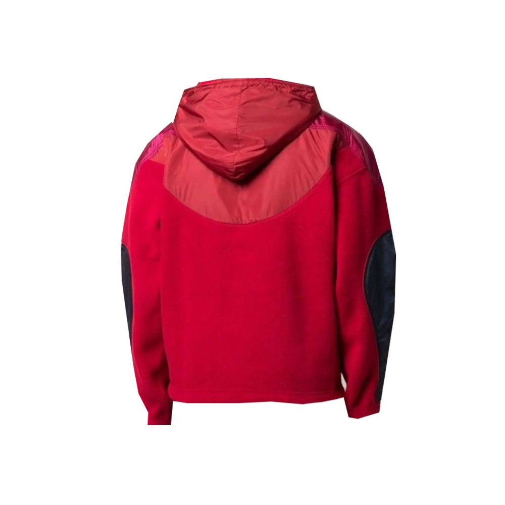 Isabel Marant Colorblock Fleece Anorak Jacket Red Men's Hoodie Top