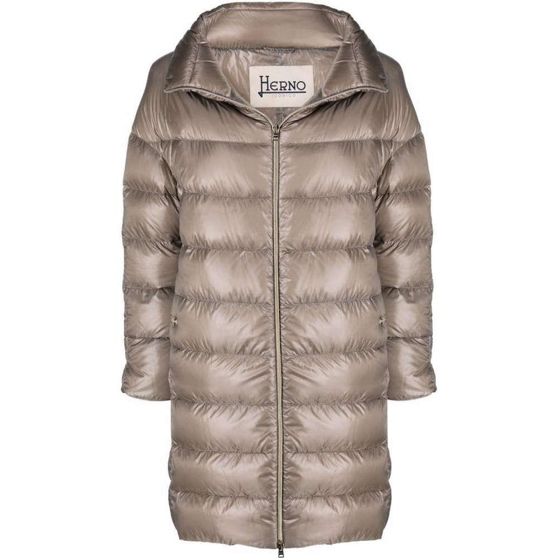 Herno beige MATILDE down padded jacket for women