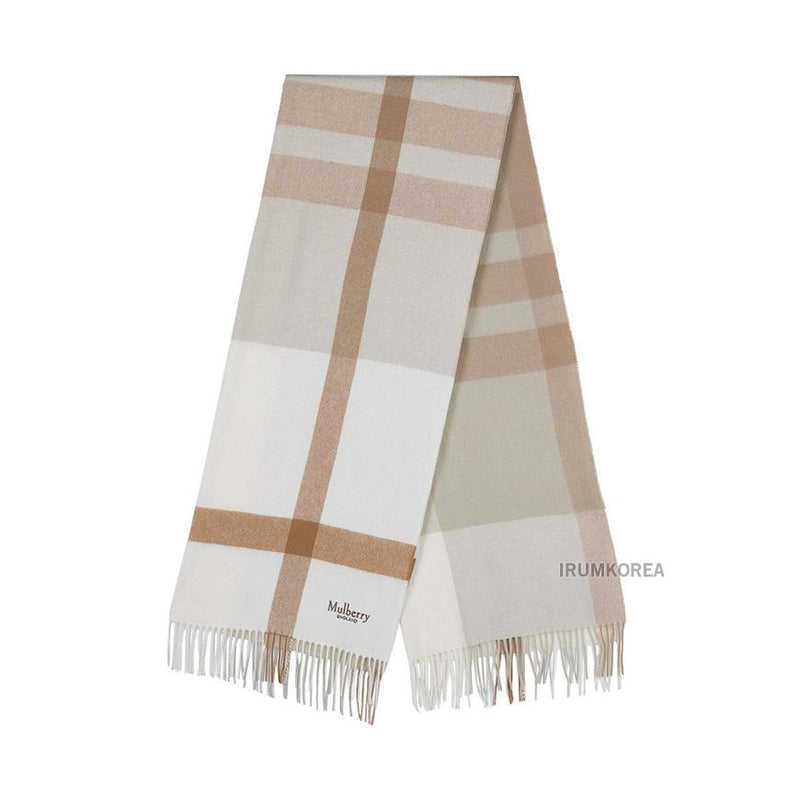 Mulberry Women’s Large Check Wool Scarf